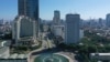 Suasana kota Jakarta di sekitar Bundaran Hotel Indonesia, Jakarta Pusat, 24 Mei 2020. (Foto: dok).