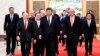 中国领导人习近平2024年3月27日在北京会见来访的美国商界学界领袖（美联社）