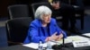 U.S. Treasury Secretary Janet Yellen testifies during a Senate Banking, Housing and Urban Affairs Committee hearing, on Capitol Hill, in Washington, Sept. 28, 2021. 