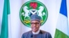 FILE - Nigerian President Muhammadu Buhari addresses the nation on the coronavirus disease (COVID-19), in Abuja, March 29, 2020. (Nigeria presidency/handout)