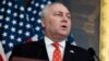 Pemimpin Mayoritas DPR Steve Scalise berbicara dalam konferensi pers bersama anggota-anggota Republik dan keluarga para sandera yang ditahan di Gaza di Capitol di Washington pada 7 November 2023.